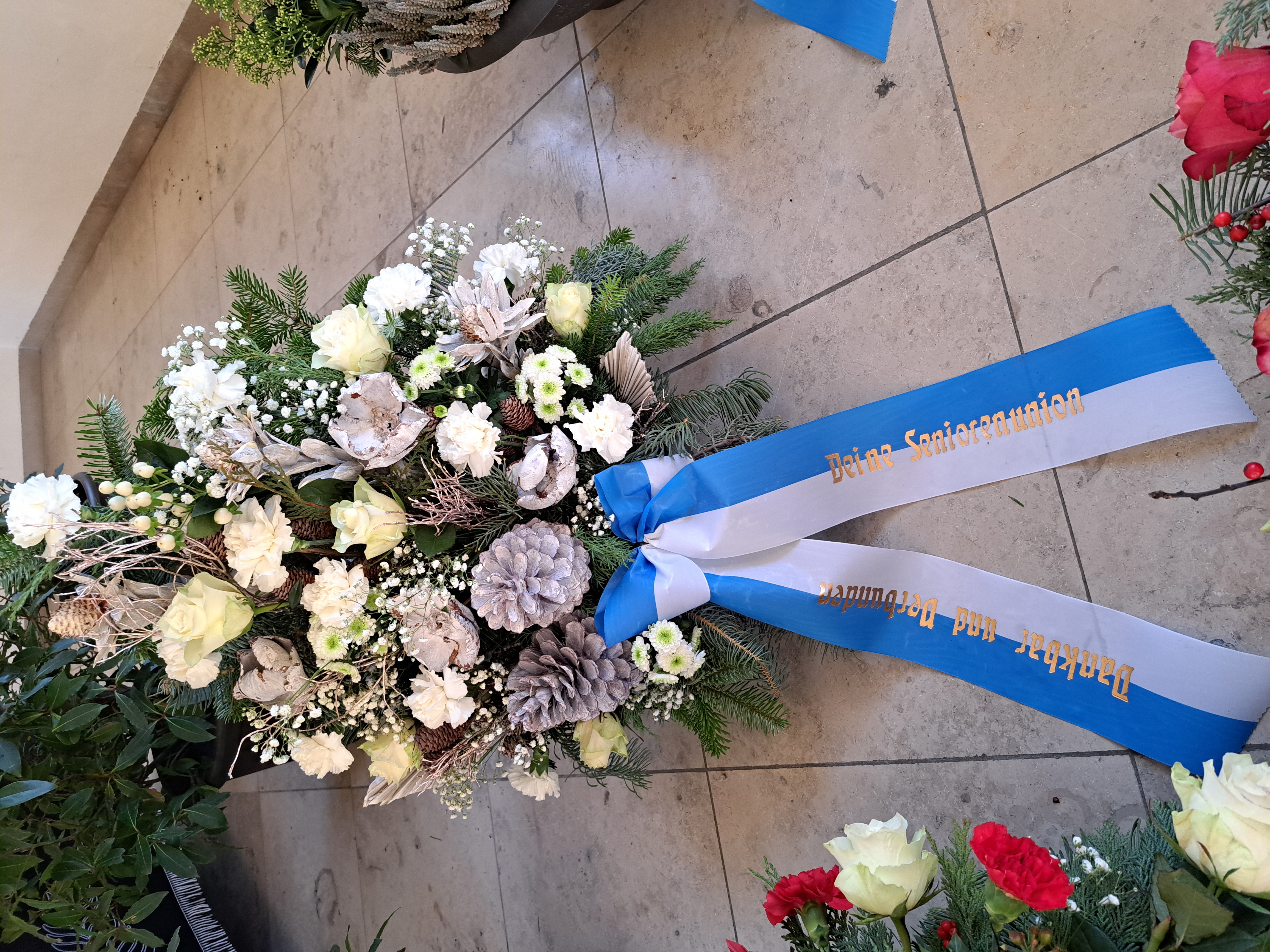 Gebinde der Seniorenunion fuer Gottfried